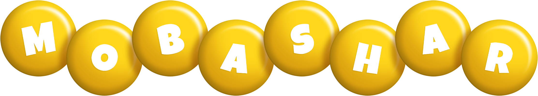 Mobashar candy-yellow logo