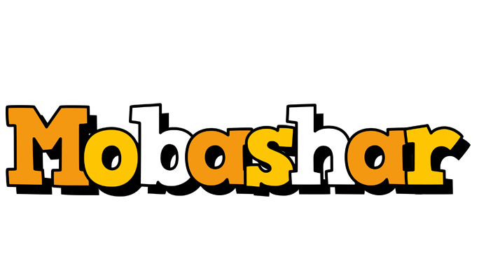 Mobashar cartoon logo
