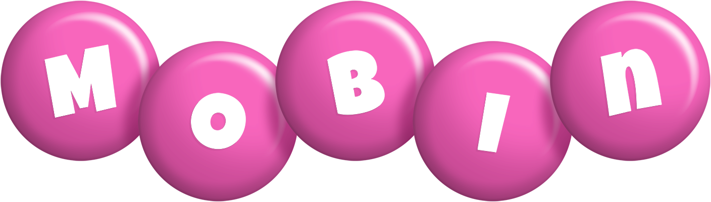 Mobin candy-pink logo