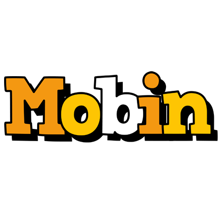 Mobin cartoon logo