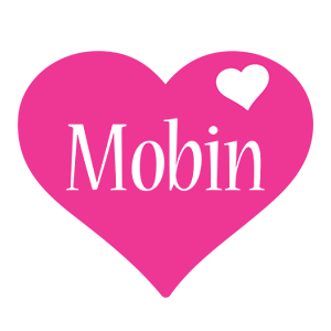 Mobin love-heart logo