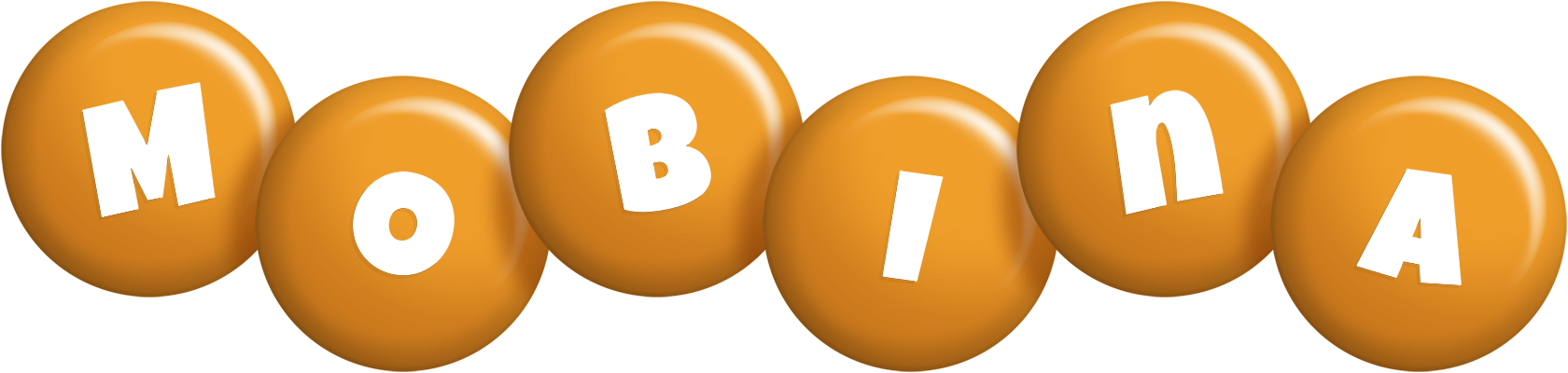 Mobina candy-orange logo