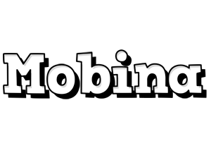 Mobina snowing logo