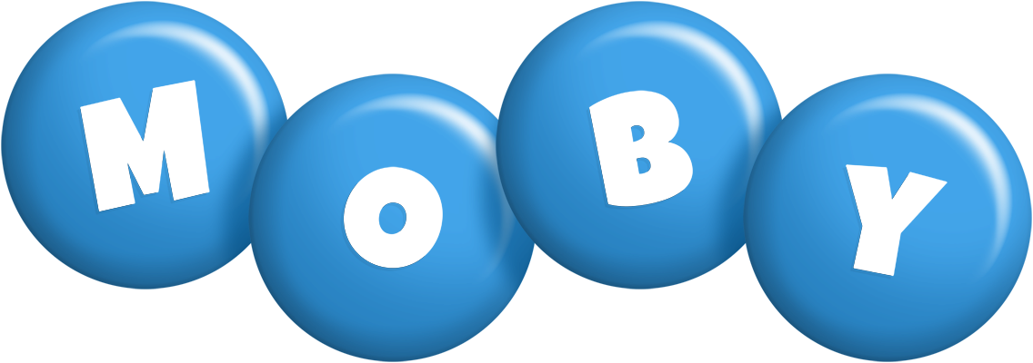 Moby candy-blue logo