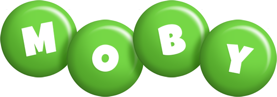 Moby candy-green logo