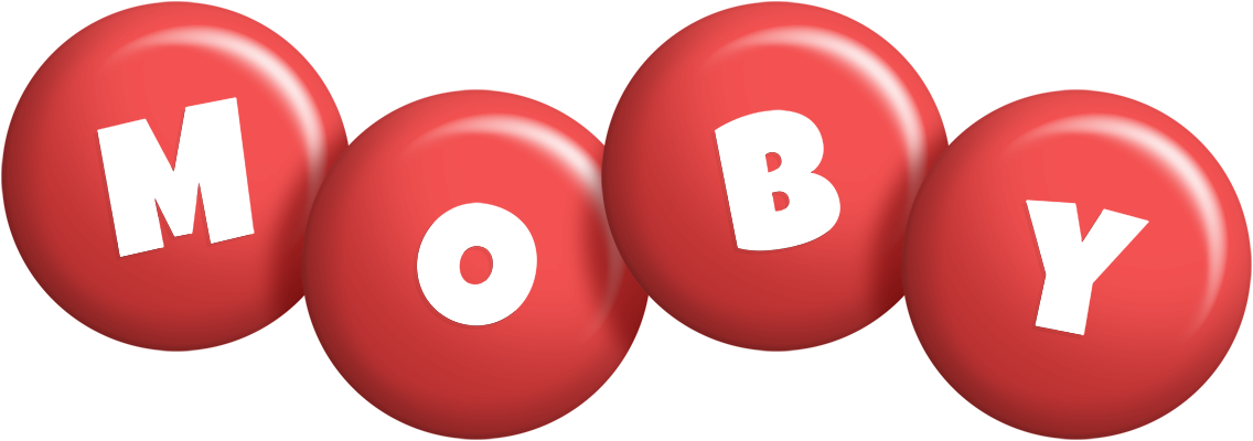 Moby candy-red logo