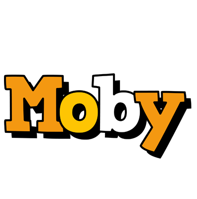 Moby cartoon logo