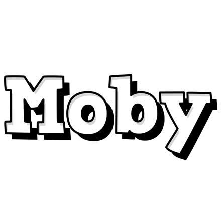 Moby snowing logo