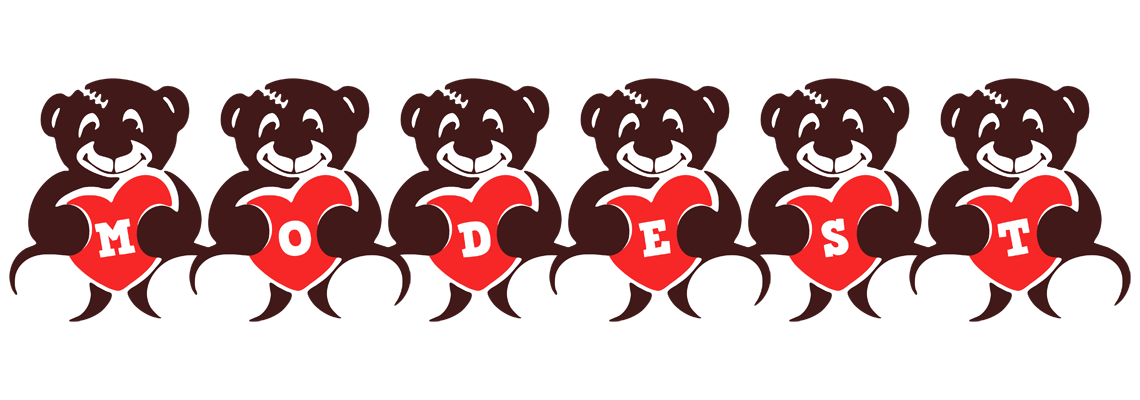 Modest bear logo