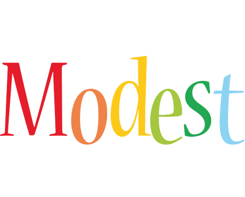 Modest birthday logo