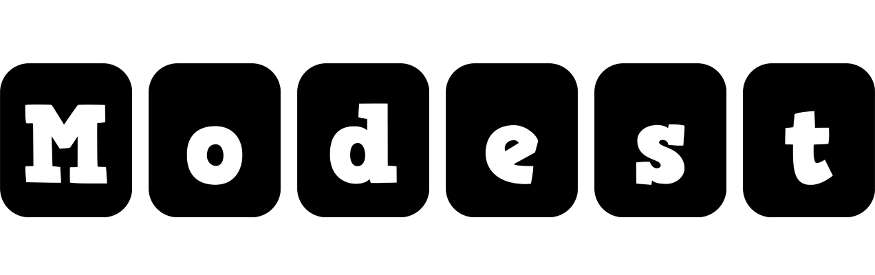 Modest box logo