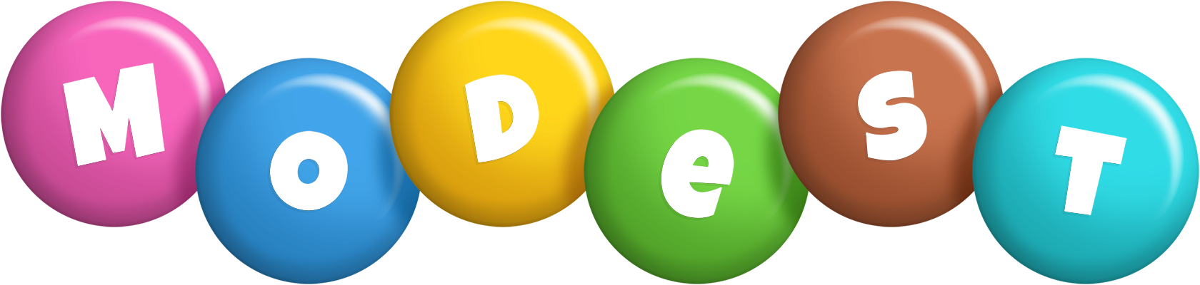 Modest candy logo