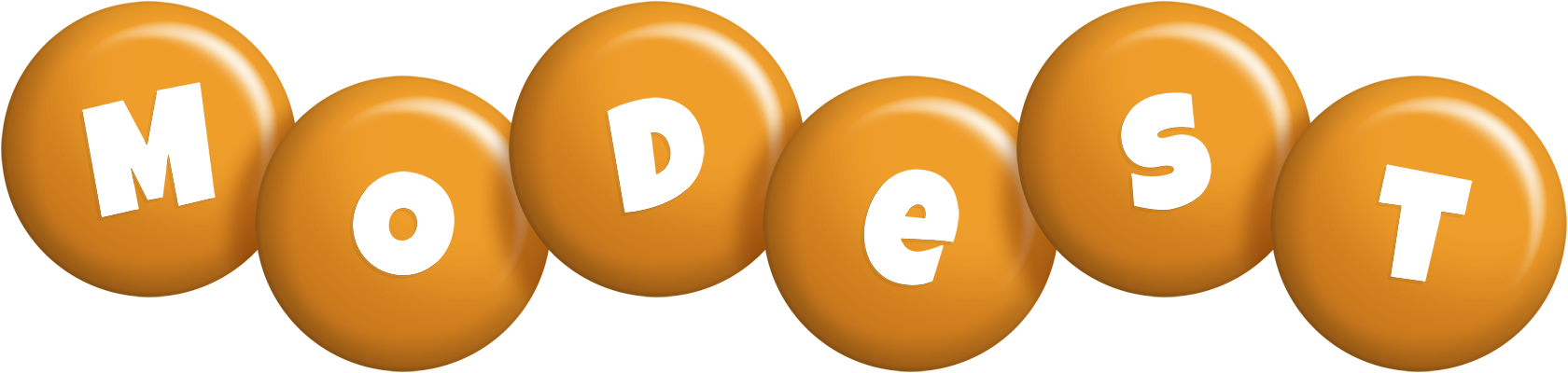 Modest candy-orange logo