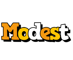 Modest cartoon logo