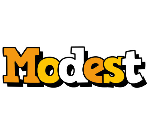 Modest cartoon logo