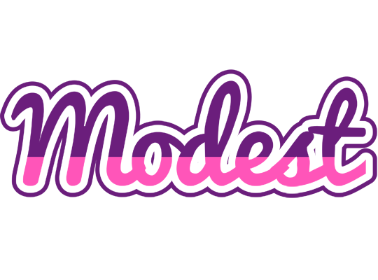 Modest cheerful logo