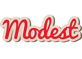 Modest chocolate logo