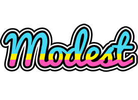 Modest circus logo