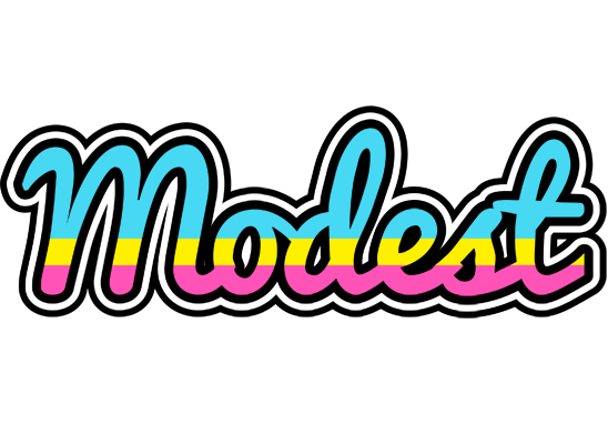 Modest circus logo