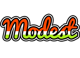 Modest exotic logo