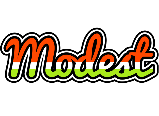 Modest exotic logo