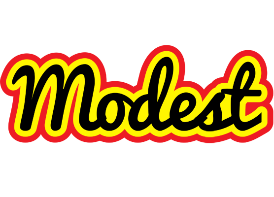 Modest flaming logo