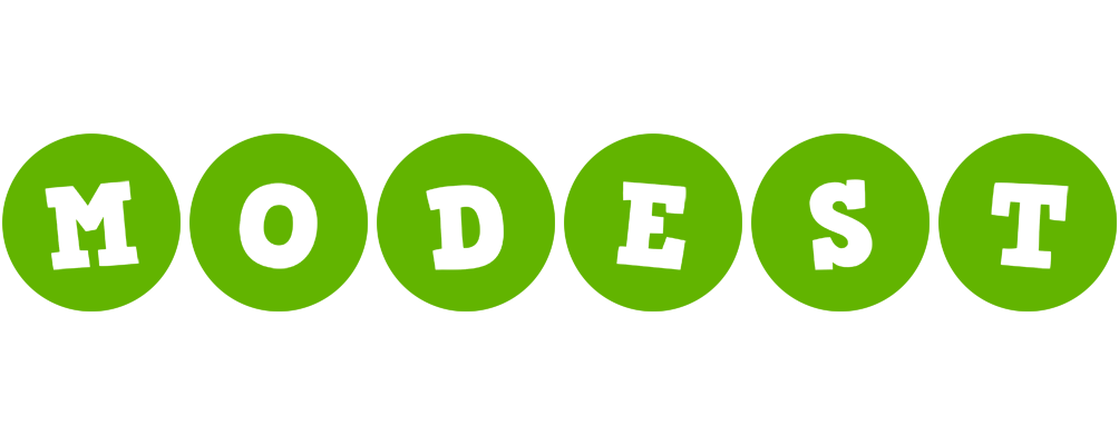Modest games logo