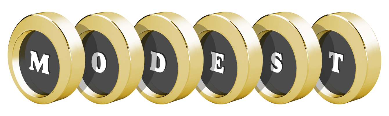Modest gold logo