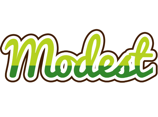 Modest golfing logo