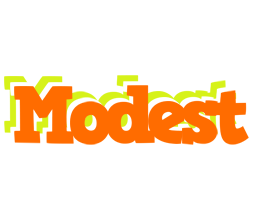 Modest healthy logo