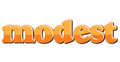 Modest orange logo