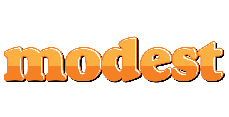 Modest orange logo