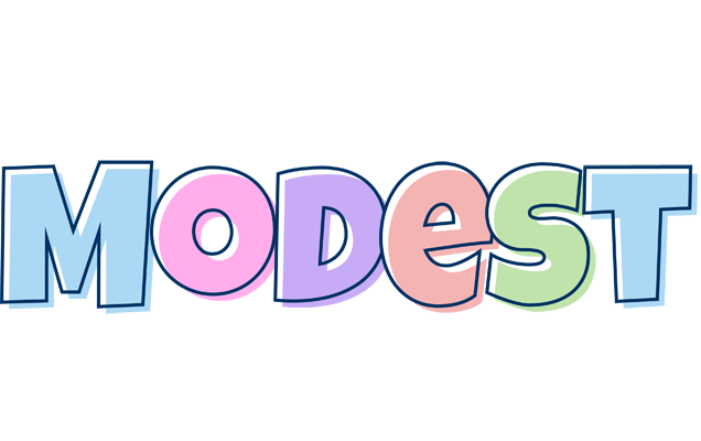 Modest pastel logo