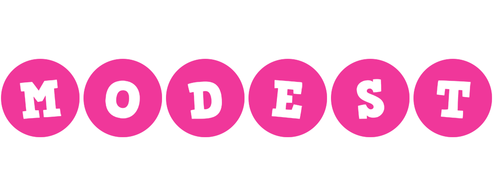 Modest poker logo