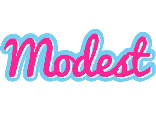 Modest popstar logo
