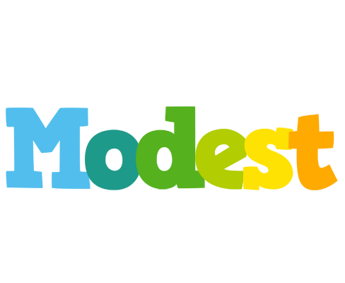 Modest rainbows logo