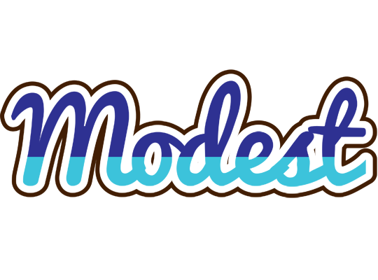 Modest raining logo