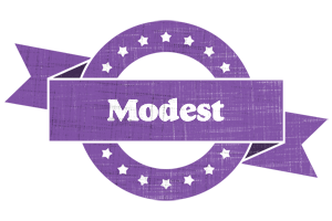 Modest royal logo