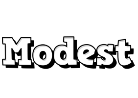 Modest snowing logo