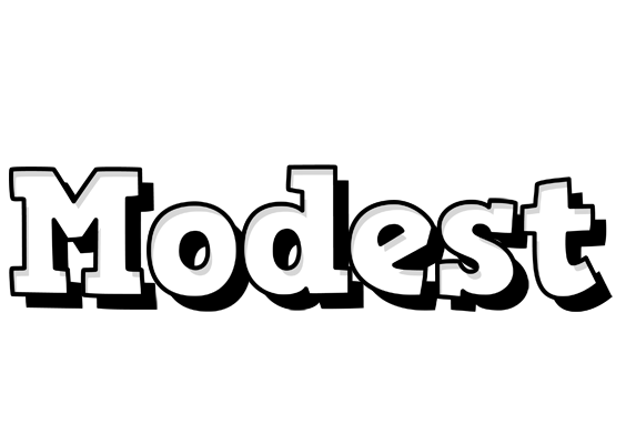Modest snowing logo