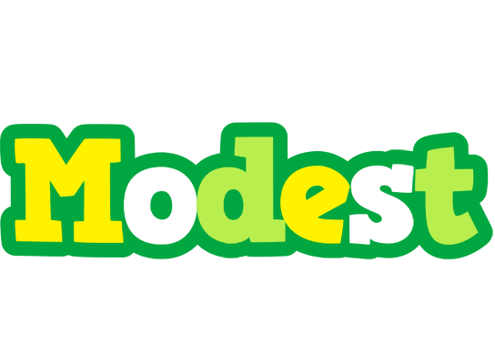 Modest soccer logo