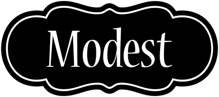 Modest welcome logo