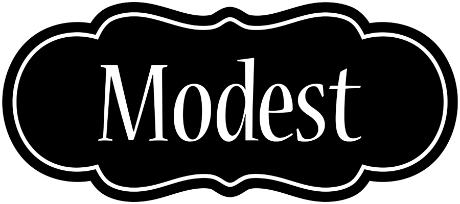 Modest welcome logo