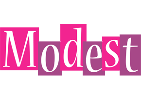 Modest whine logo