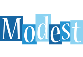 Modest winter logo