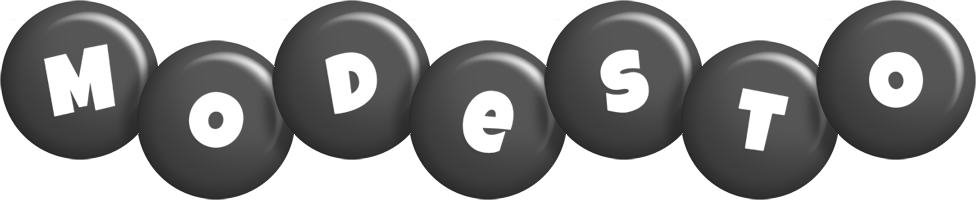 Modesto candy-black logo