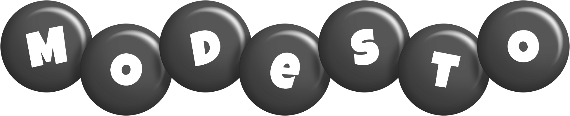 Modesto candy-black logo