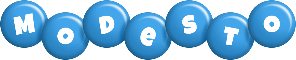 Modesto candy-blue logo