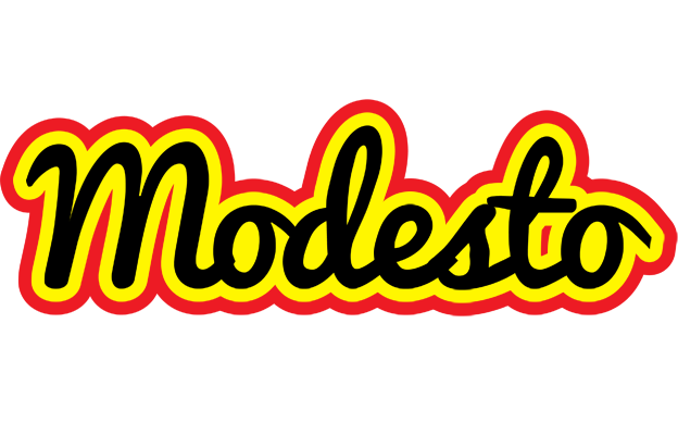 Modesto flaming logo