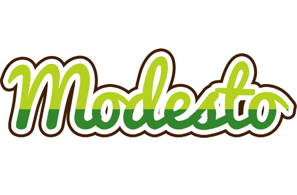 Modesto golfing logo